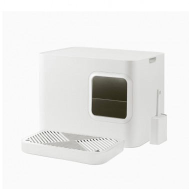 Maison de toilette pour chat Oppo Plus blanc
