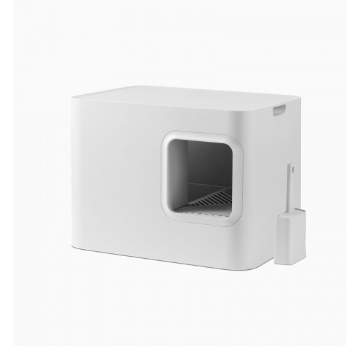 Litière design pour chat Oppo blanc