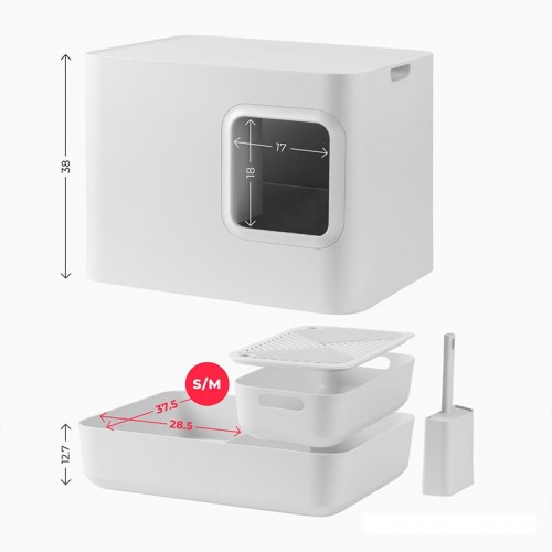 Dimensions litière design pour chat Oppo