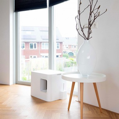 Litière design blanc