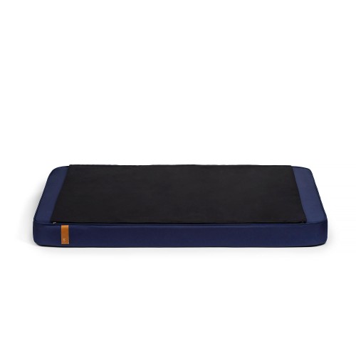 Matelas chien mémoire de forme Patja bleu marine et noir