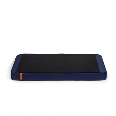 Matelas chien mémoire de forme Patja bleu marine et noir