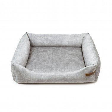 Panier grand chien chat gris clair