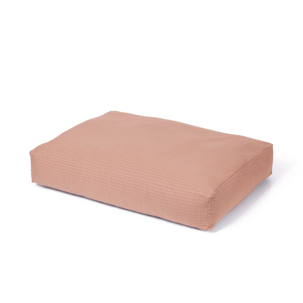 grand coussin chien rose corail