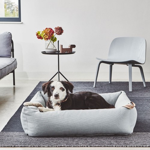 GRAND PANIER DE CHIEN RECTANGLE EN BOUCLETTES TAUPE : Divers Déco