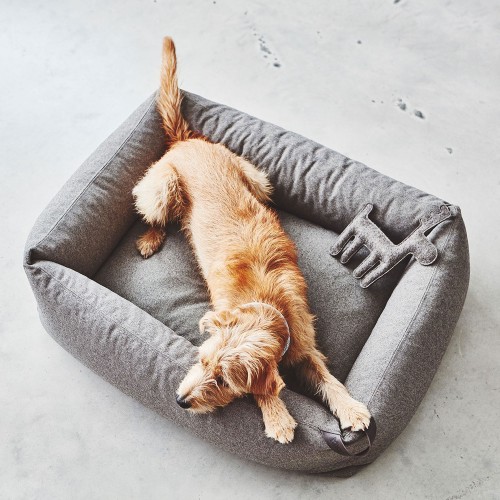 Lit pour chien de luxe de forme hexagonale Felice (déhoussable et