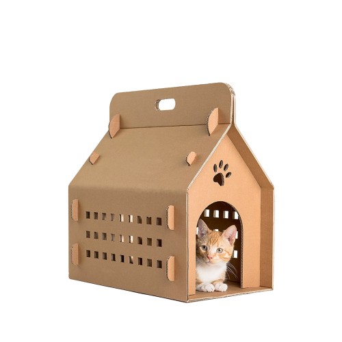 maison en carton pour chat