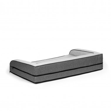 Matelas chien mémoire de forme déhoussable Sohva gris clair