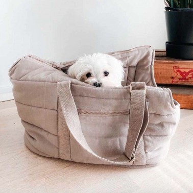 Sac de transport chien coton bio