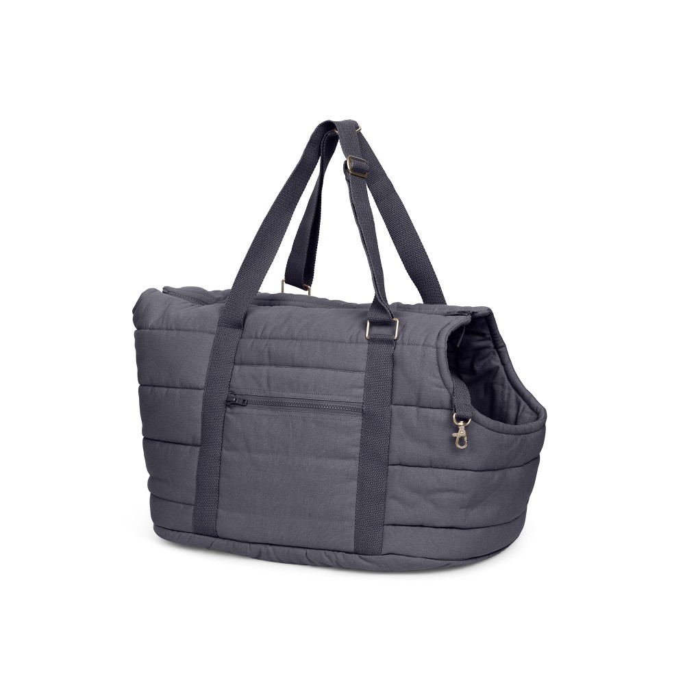 Joli Sac de transport chien gris anthracite