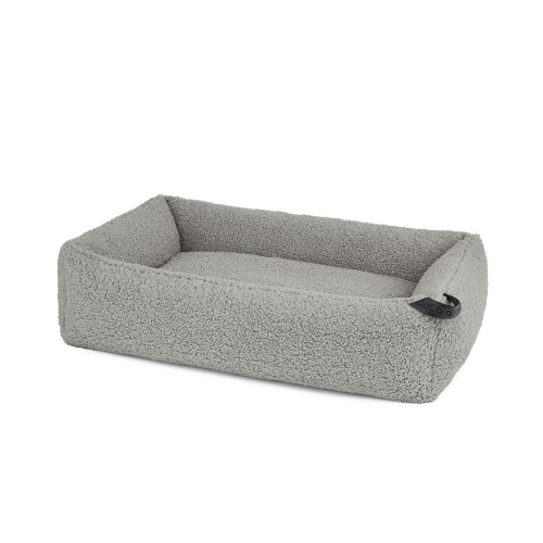 panier chien tendance tissu bouclette gris Miacara Senso