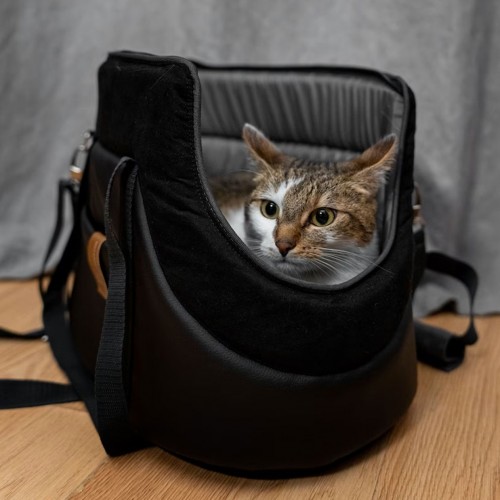 Sac de transport chic pour chien / chat, en éco-cuir, Vapaa - Bagane