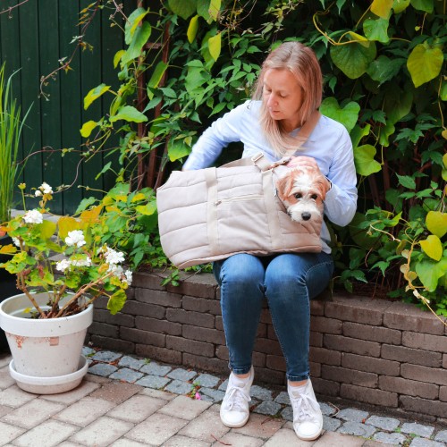 Sac de transport mode pour chien / chat, en coton bio, Hvor - Bagane