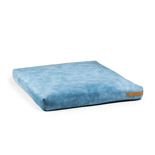 Tapis chien déhoussable écologique Muovi bleu clair