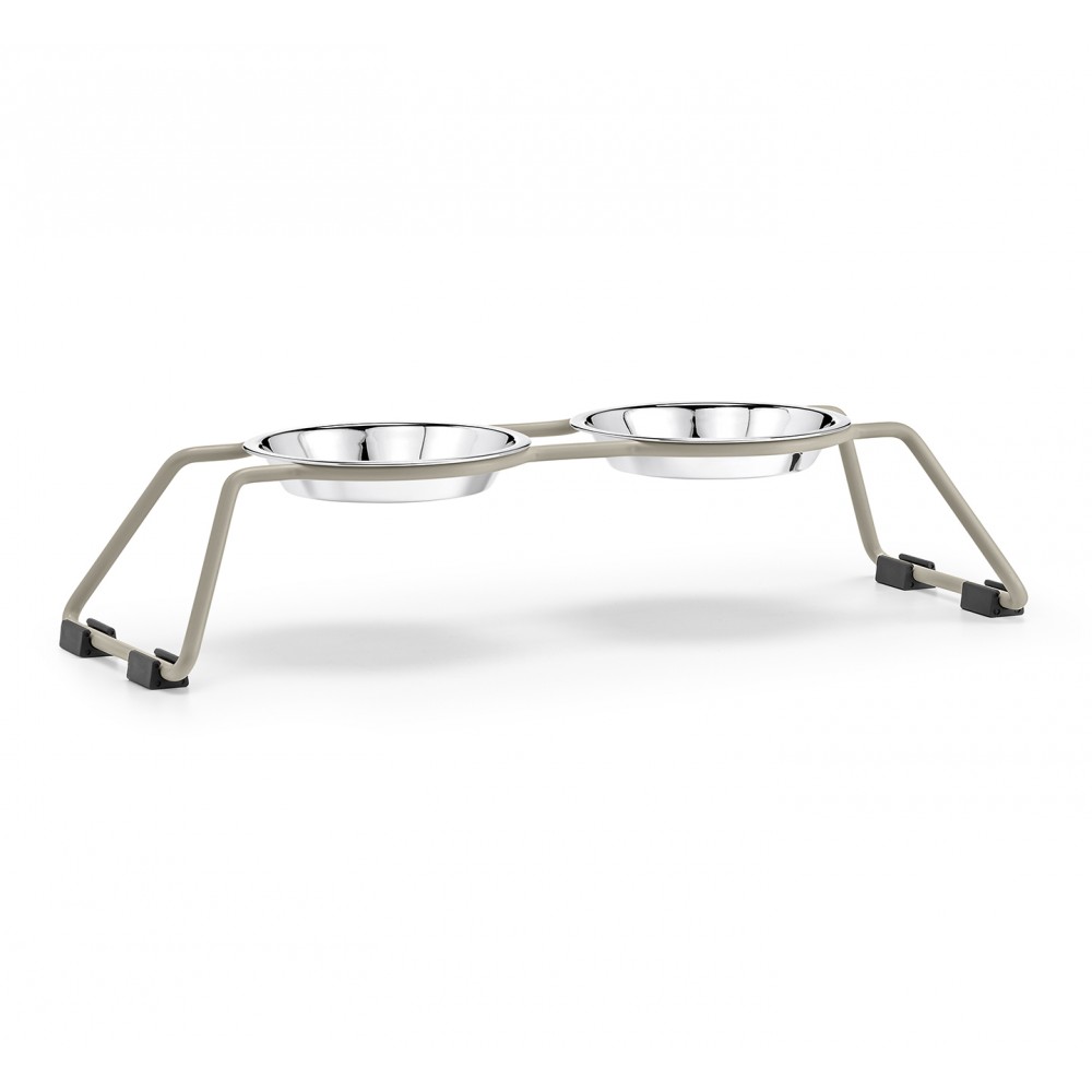 Gamelles design pour chat Miacara Cena greige beige