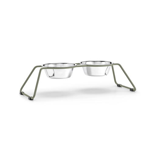 Gamelles design chien vert olive