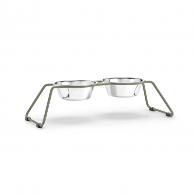 Gamelles design chien vert olive