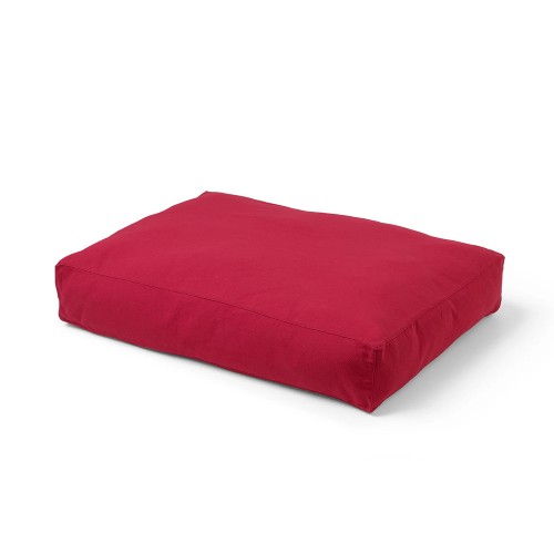 coussin chien rouge tendance color pop