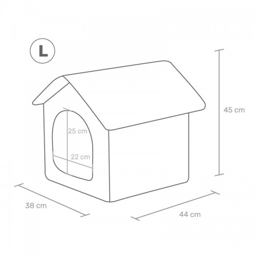 Dimensions L niche intérieur chien design Pesa