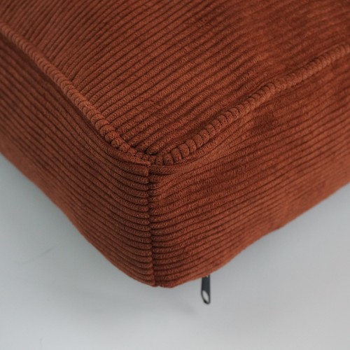 velours côtelé rouille