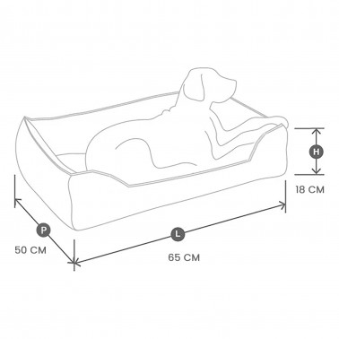 Housse de remplacement pour panier chien Bastille