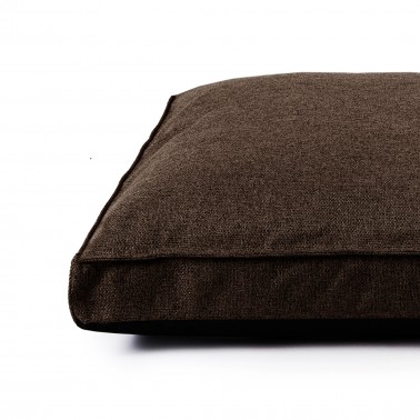 coussin chien tendance 2025 couleur chocolat marron