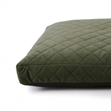lit chien luxe tissu velours couture
