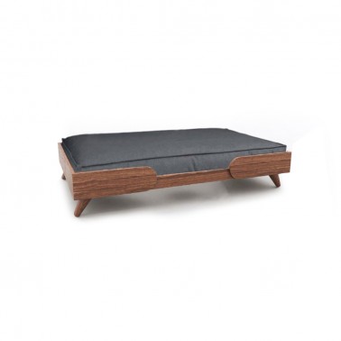Kan - Canapé chien design en bois et coussin moelleux amovible