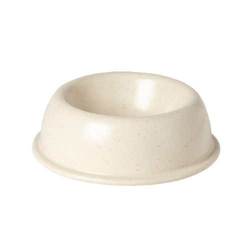 gamelle chien céramique rétro blanc creme