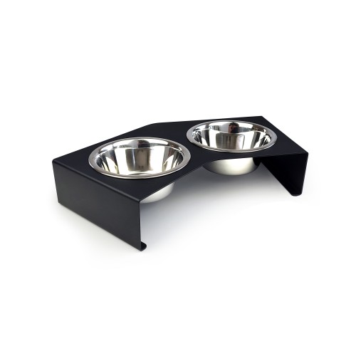 gamelle chien design métal noir