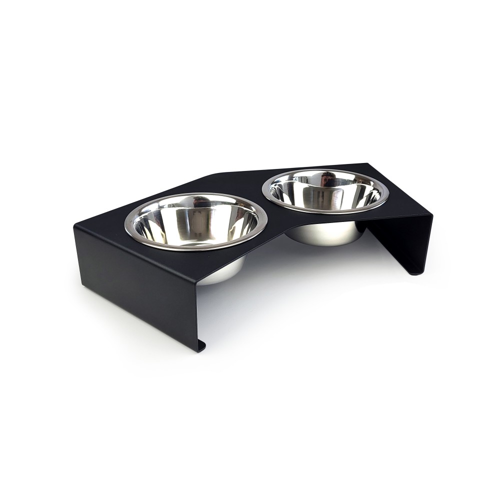 gamelle chien design métal noir