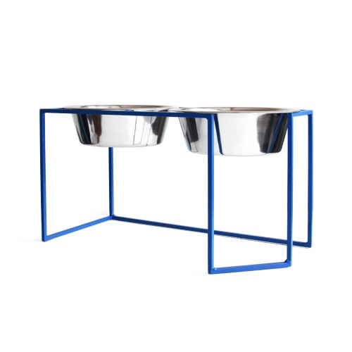 Gamelle chien pop bleu électrique