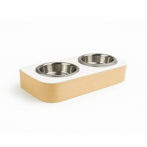 gamelle chien surélevée mur design