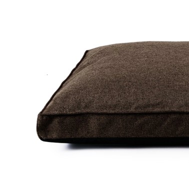 coussin chien tendance 2025 couleur chocolat marron