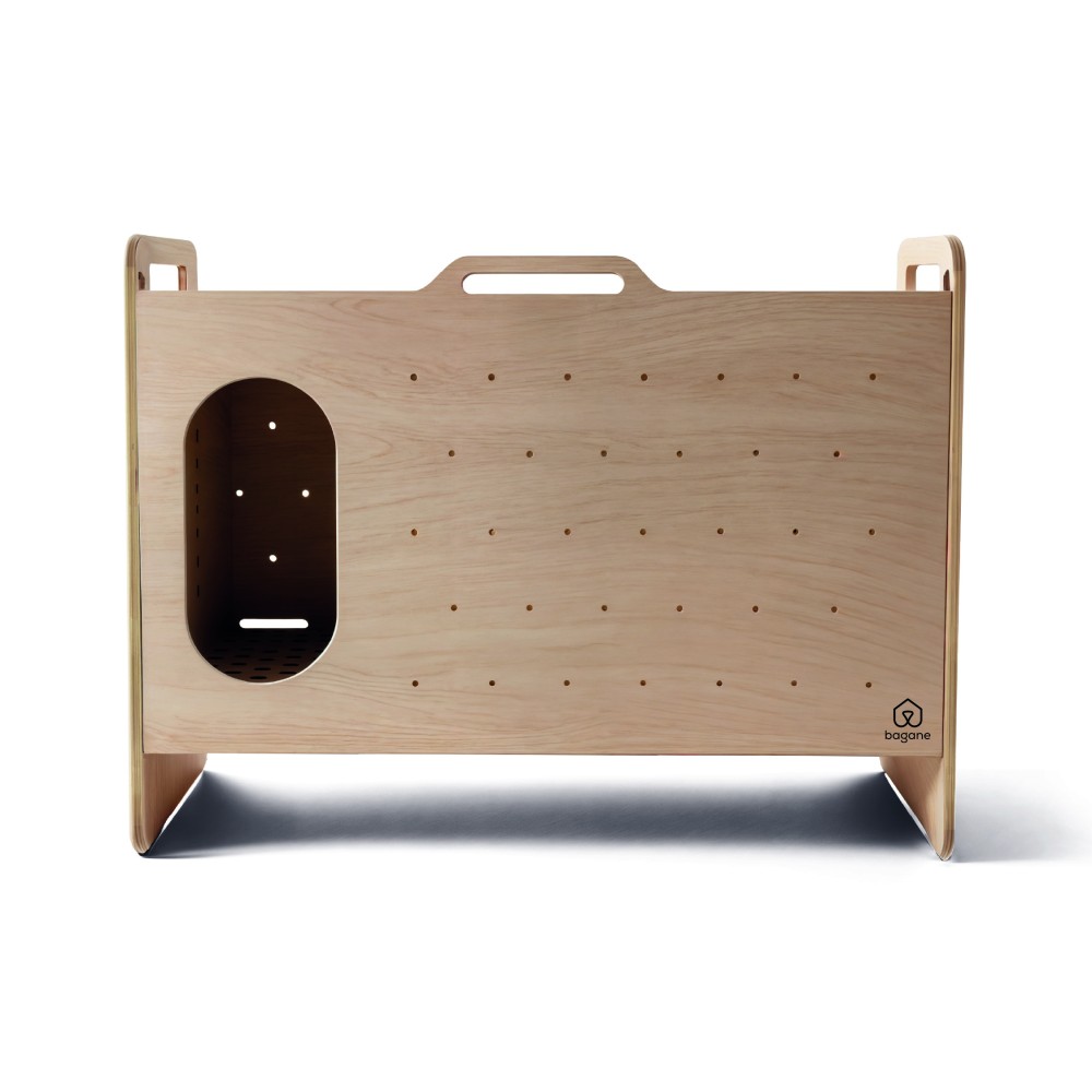 meuble bois cache litière pour chat