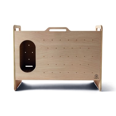 meuble bois cache litière pour chat