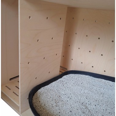 Rocheford - Meuble cache litière design pour chat