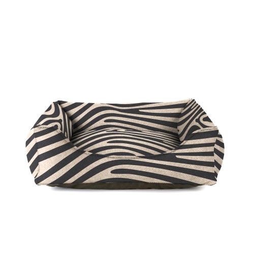 Panier chien zèbre Concorde Bagane sable naturel