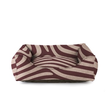 Panier chien zèbre Concorde Bagane Rose Pourpre