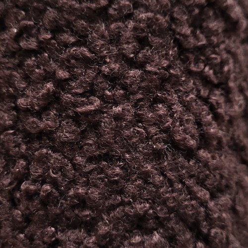 tissu bouclette brownie chocolat tuileries bagane