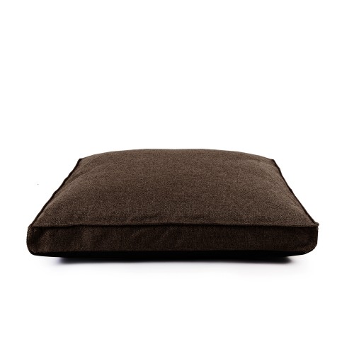 coussin chien luxe chocolat