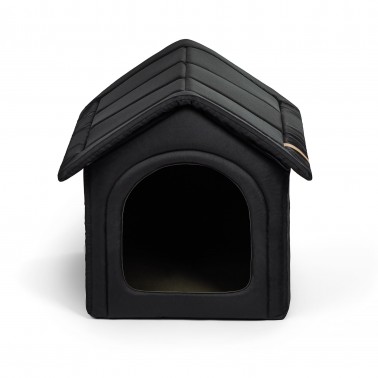 Niche intérieur noir pour chien Pesa