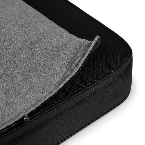 Sur-matelas nubuck noir, lit orthopédique Patja