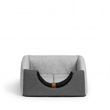 Panier design gris clair pour chat