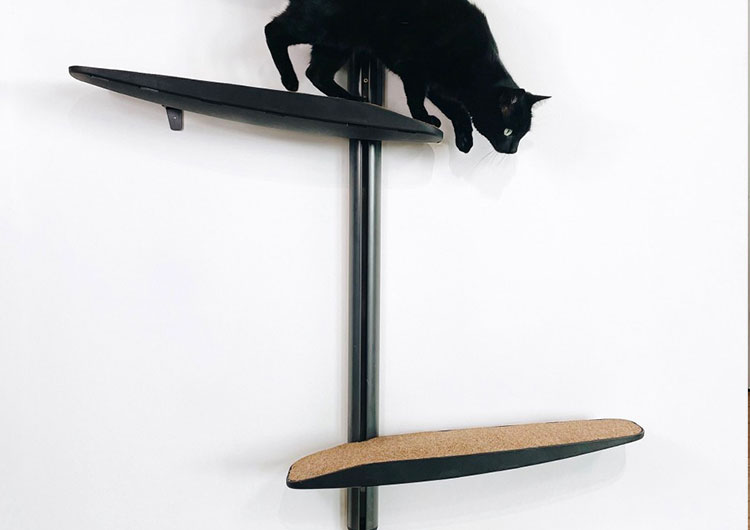 Grande marche murale pour chat en sisal